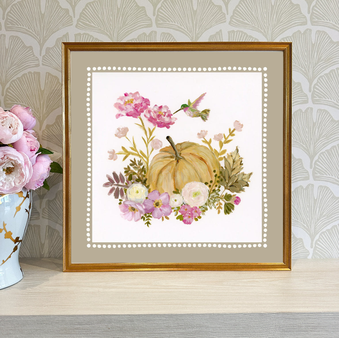 “Pumpkin Spice" Framed Canvas Print