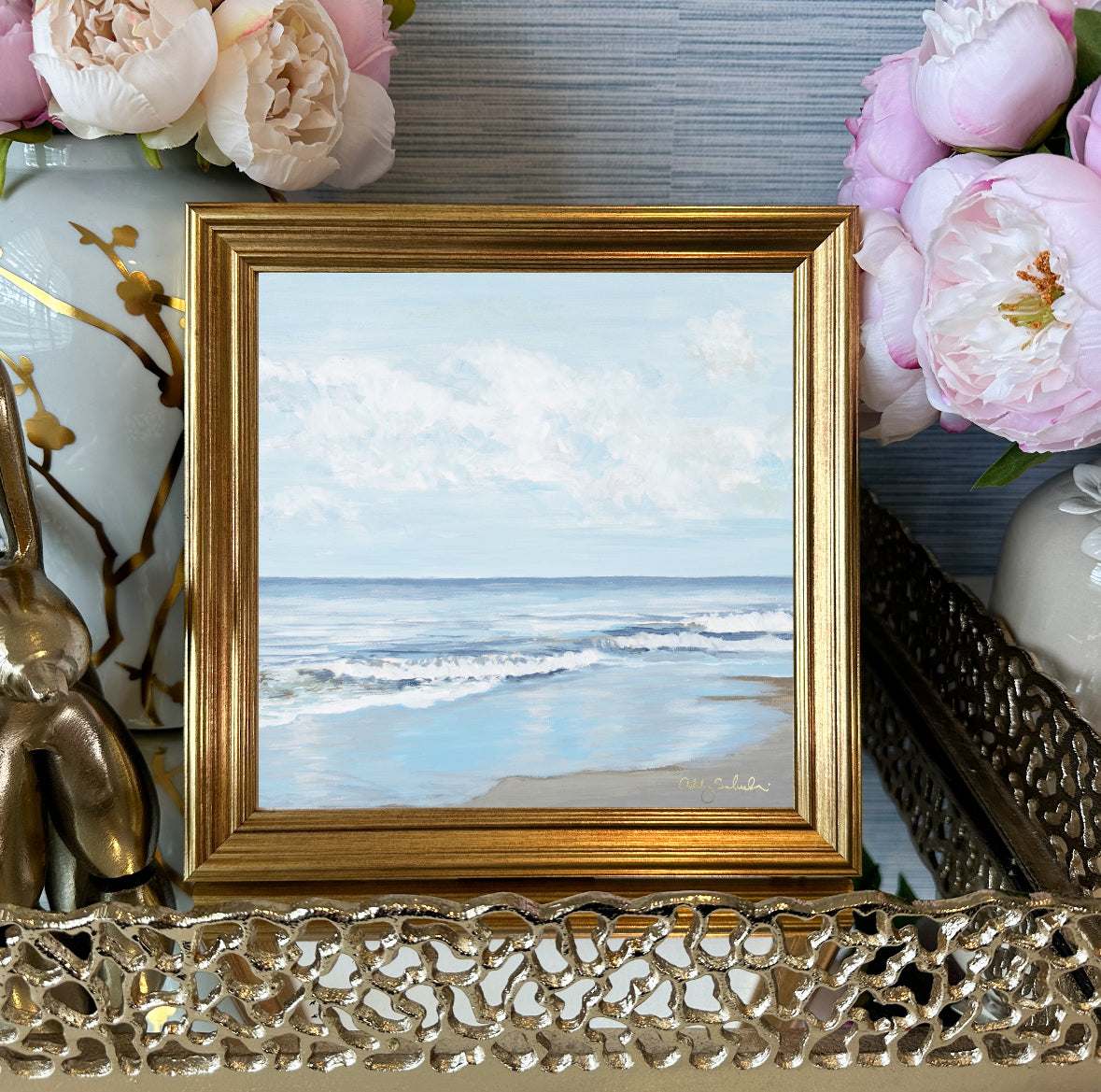 “Ocean Bliss" Framed Canvas Print