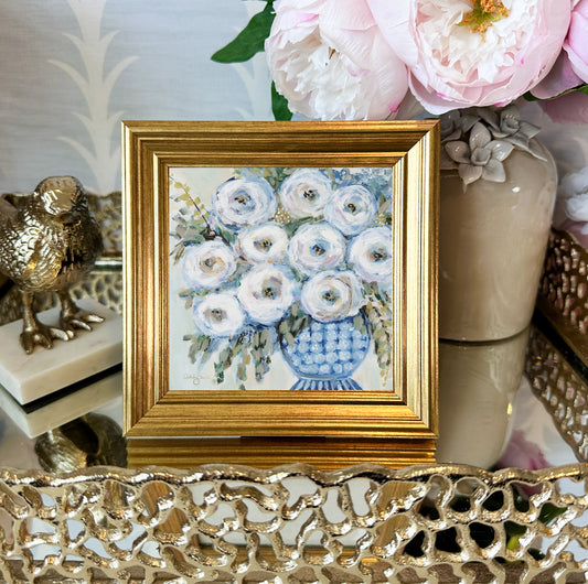 “Breakfast at Tiffanys" Framed Canvas Print