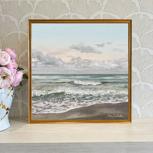 “Golden Sunset” Framed Canvas Print