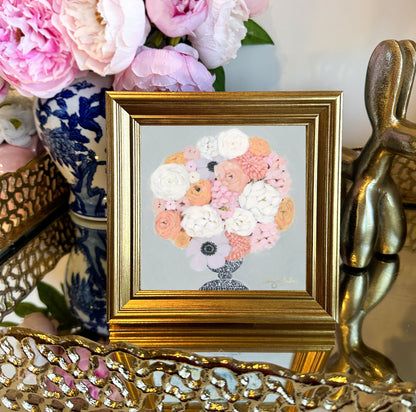 “Peaches and Cream” Framed Canvas Print