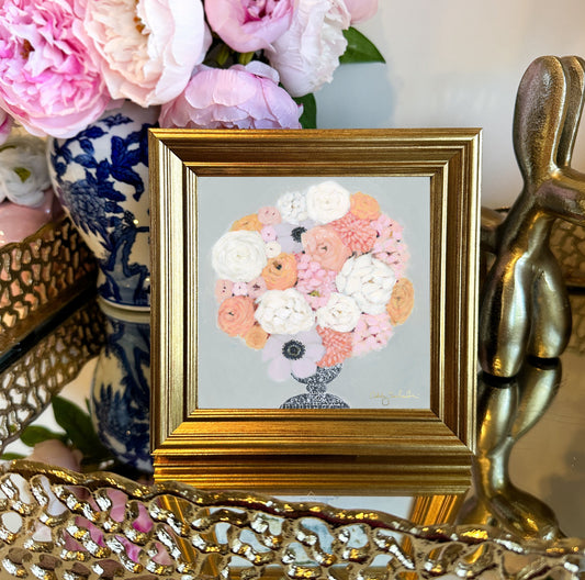“Peaches and Cream” Framed Canvas Print