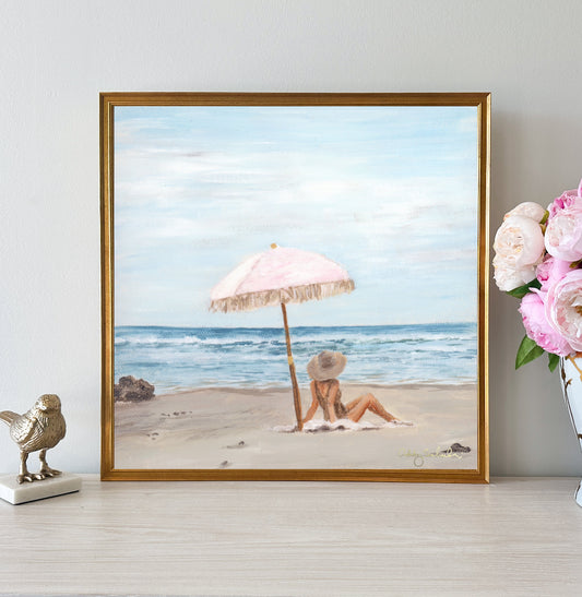 “Vaca Vibes” Framed Canvas Print