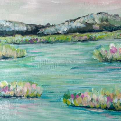 “Teal Waters” Original Acrylic Painting