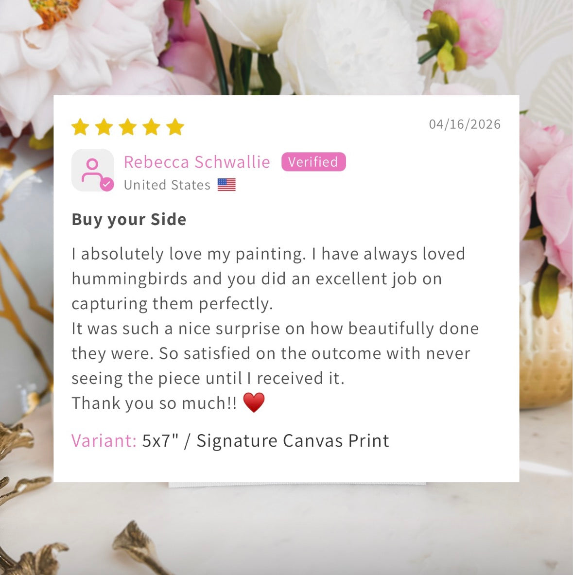 “By Your Side” – Hummingbird Surprise Reveal
