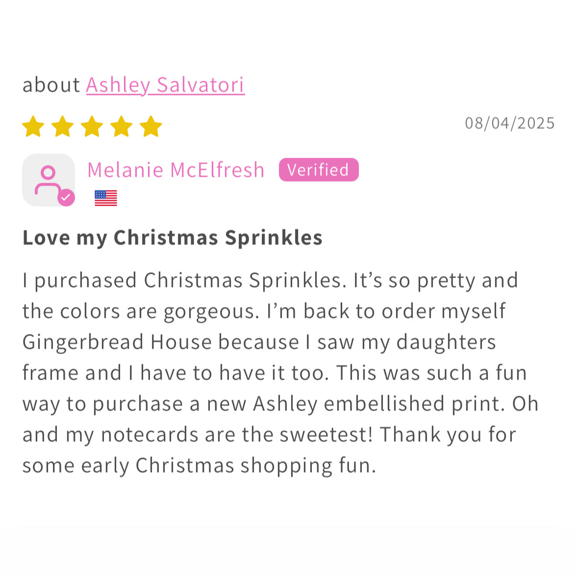 “Christmas Sprinkles" Framed Surprise Holiday Reveal