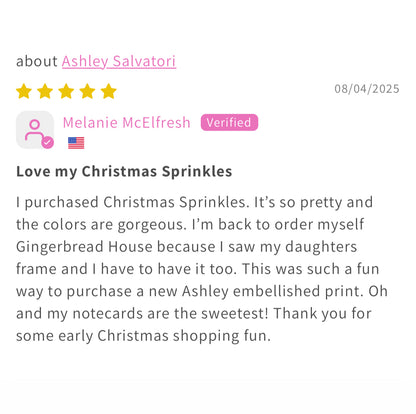 “Christmas Sprinkles" Framed Surprise Holiday Reveal