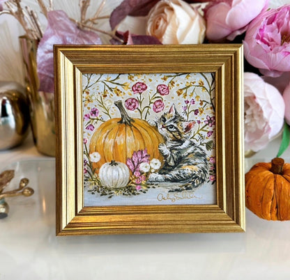 “Olivia's Pumpkin" Signature Canvas Print