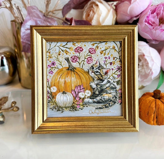 “Olivia's Pumpkin" Signature Canvas Print