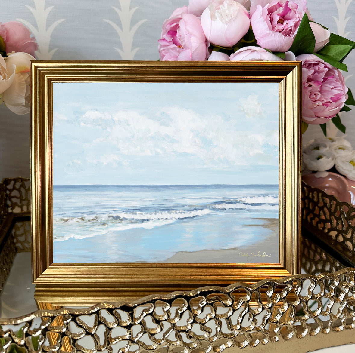 “Ocean Bliss" Framed Canvas Print