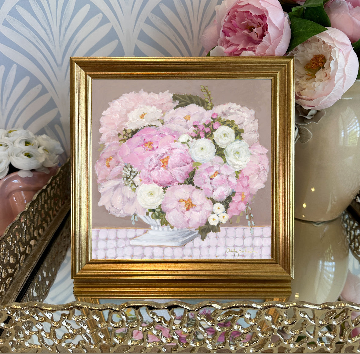 "Elegance" Framed Canvas Print