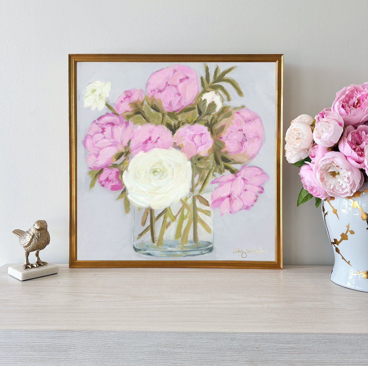 “Sweet Love" Framed Canvas Print