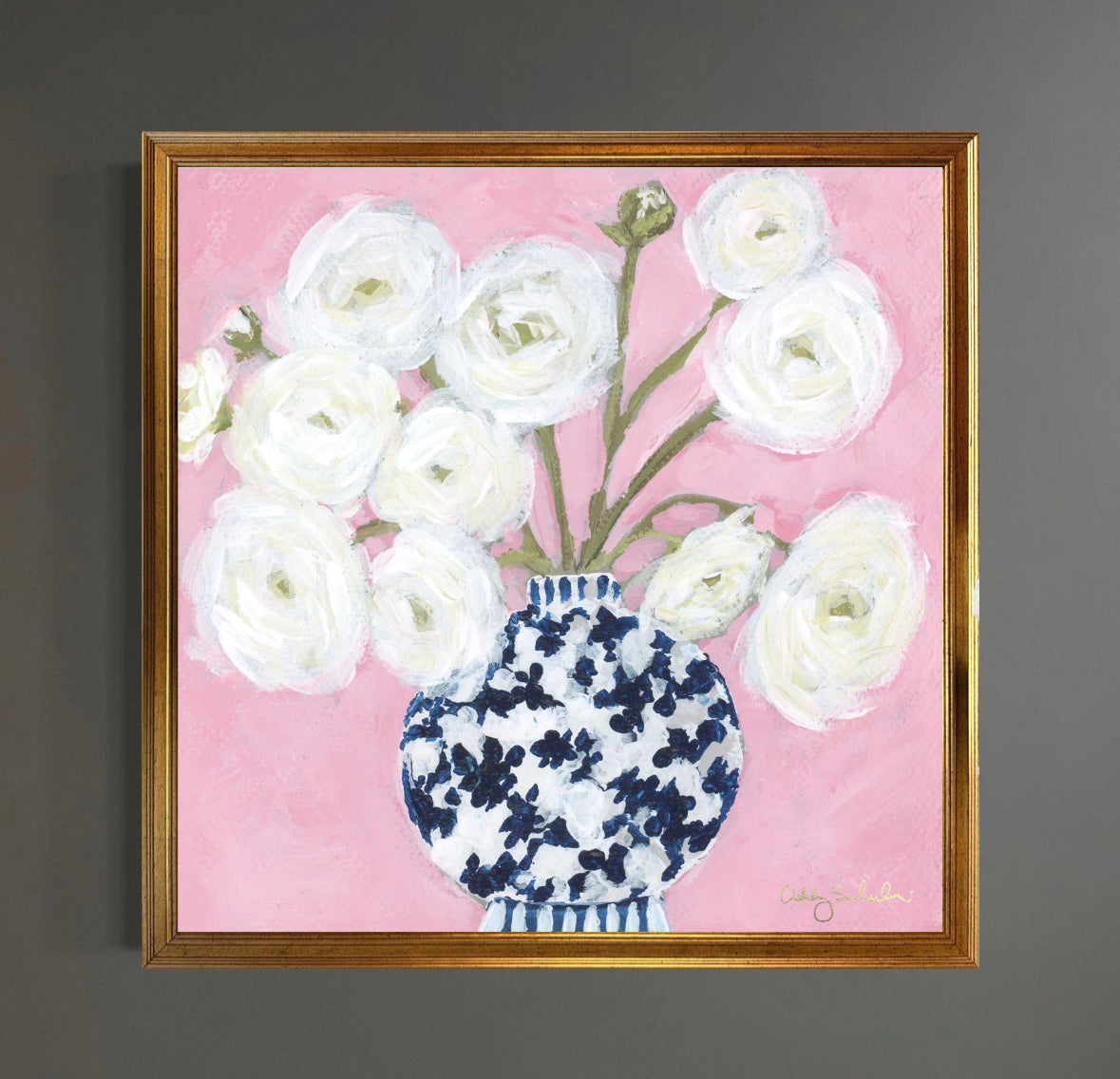 “Dancing In Pink" Framed Giclée Print