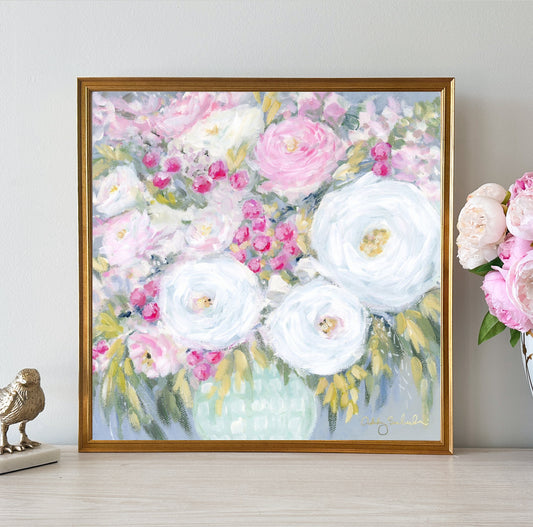 “Forever and Always" 24x24 Framed Canvas Print