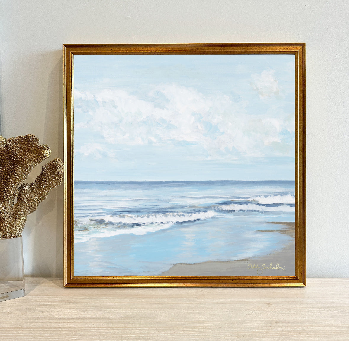 “Ocean Bliss" Framed Canvas Print