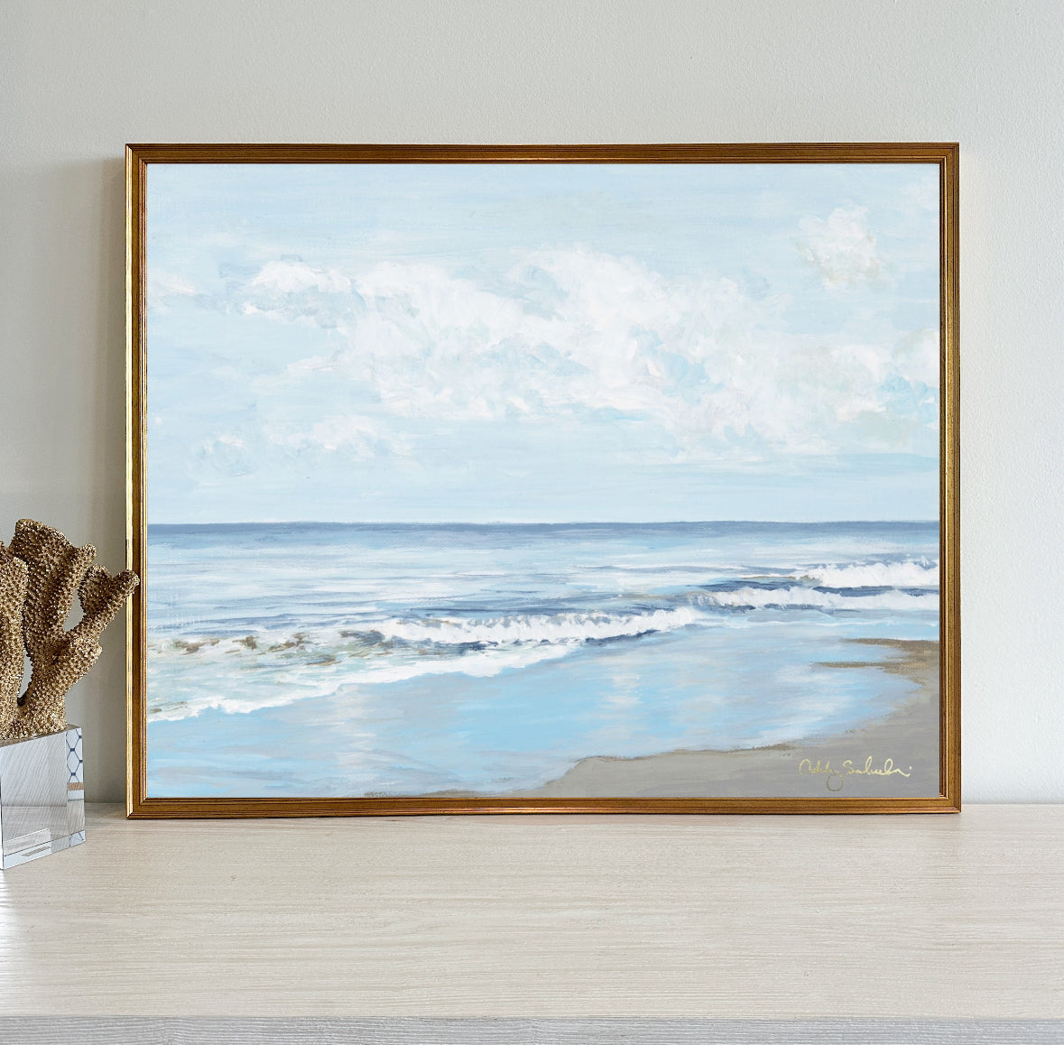 “Ocean Bliss" Framed Canvas Print
