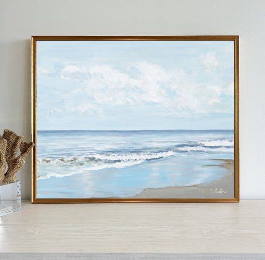“Ocean Bliss" Framed Canvas Print