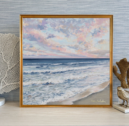 “Graceful Sunset” Framed Canvas Print