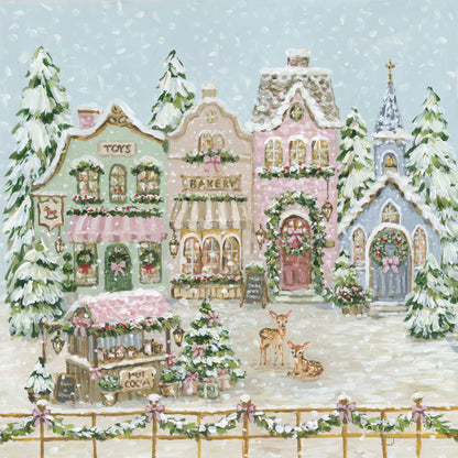 "Christmas Cheer Village" Signature Canvas Print *New*