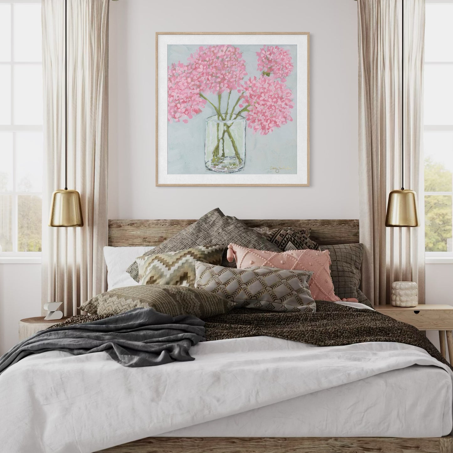 "Bubblegum Bloom" Signature Canvas Print
