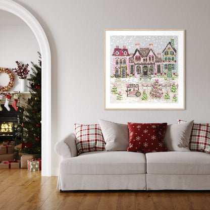 “Sugar Plum Village" Signature Canvas Print