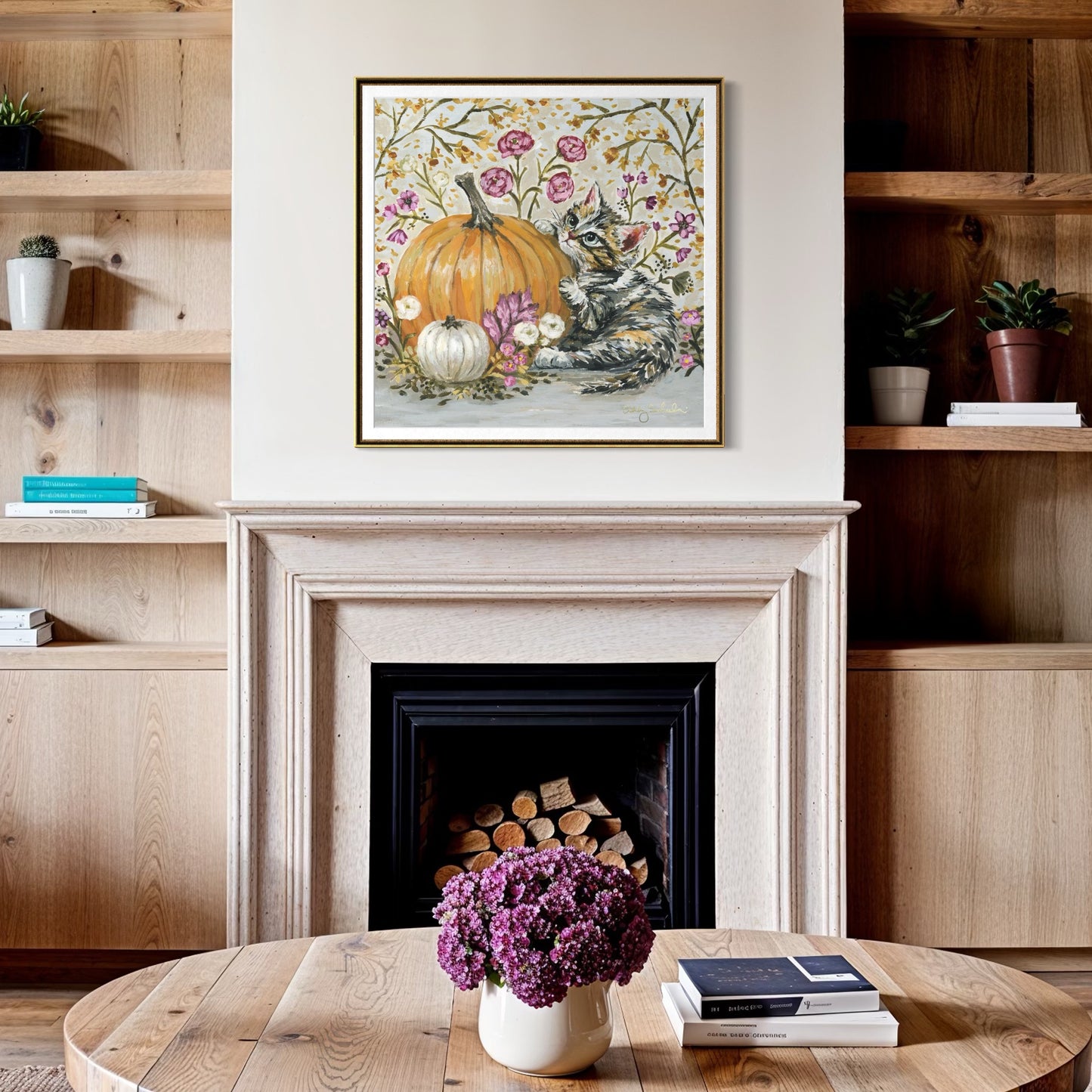 “Olivia's Pumpkin" Signature Canvas Print