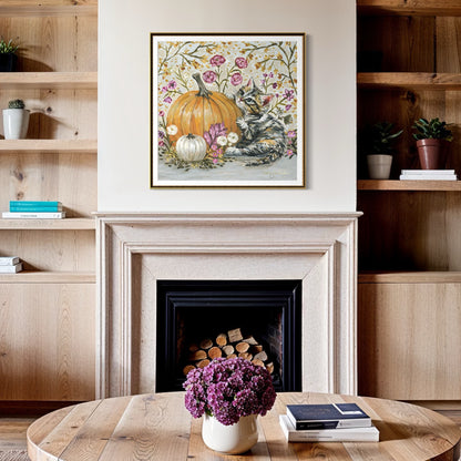 “Olivia's Pumpkin" Signature Canvas Print