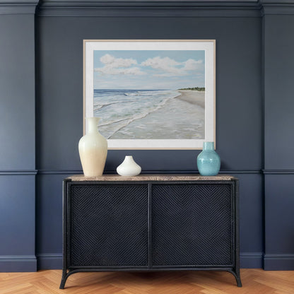 "Walk On The Beach" Signature Canvas Print