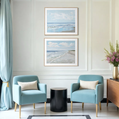 "Walk On The Beach" Signature Canvas Print