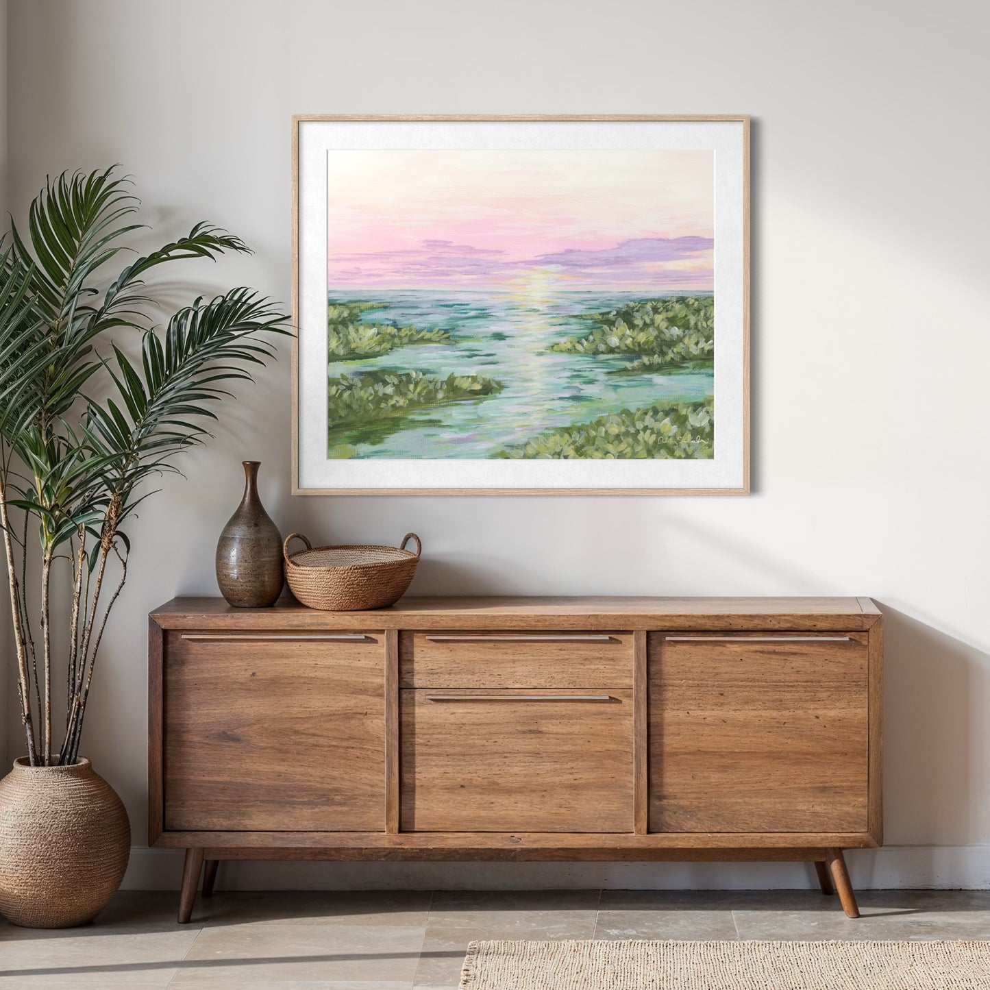 "Under a Pink Sky" Signature Canvas Print