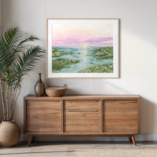 "Under a Pink Sky" Signature Canvas Print