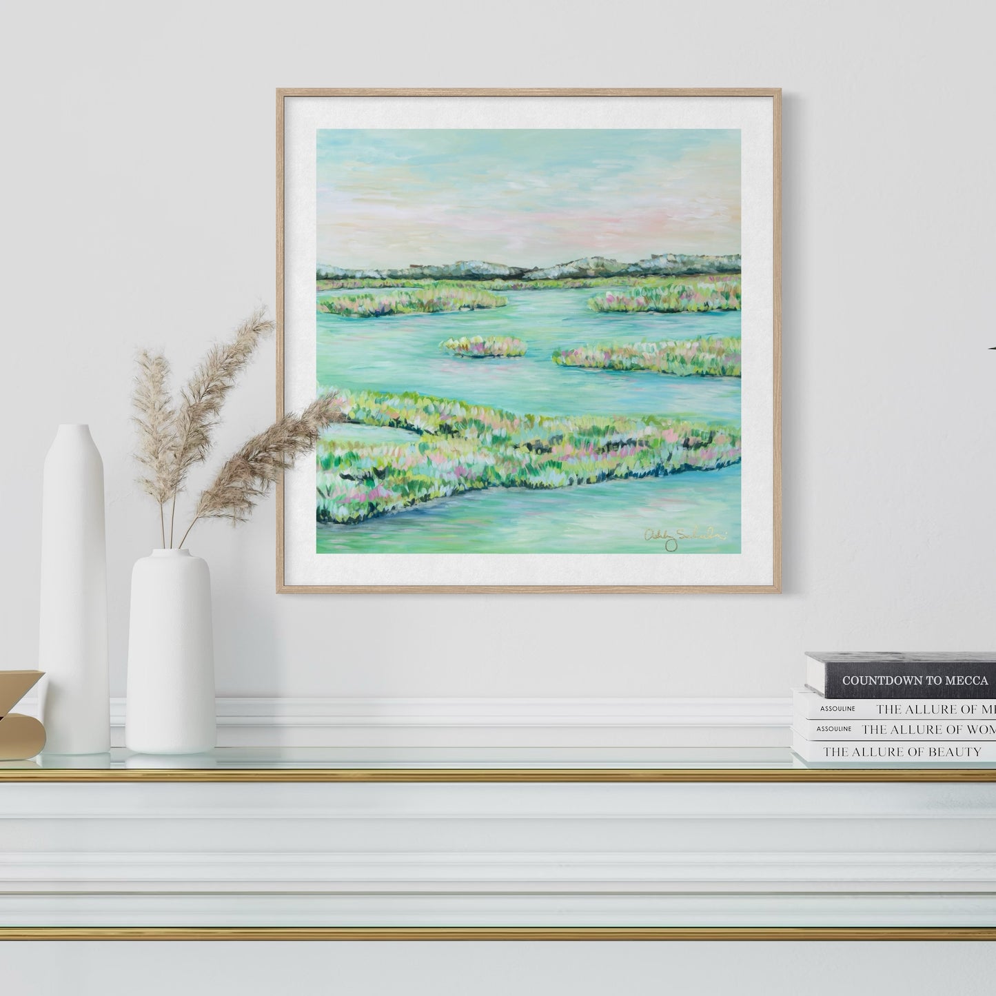 "Teal Waters" Signature Canvas Print