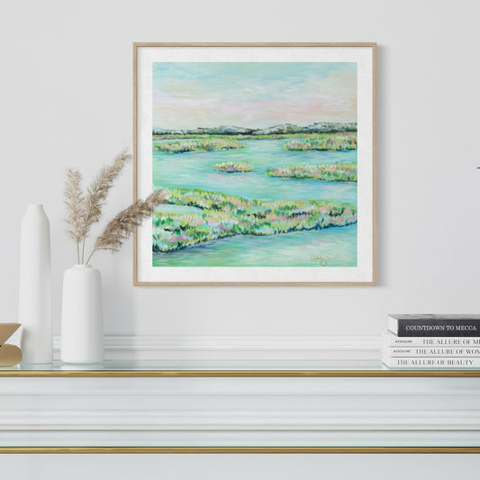 "Teal Waters" Signature Canvas Print