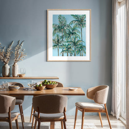 "Blueberry Palms" Signature Canvas Print