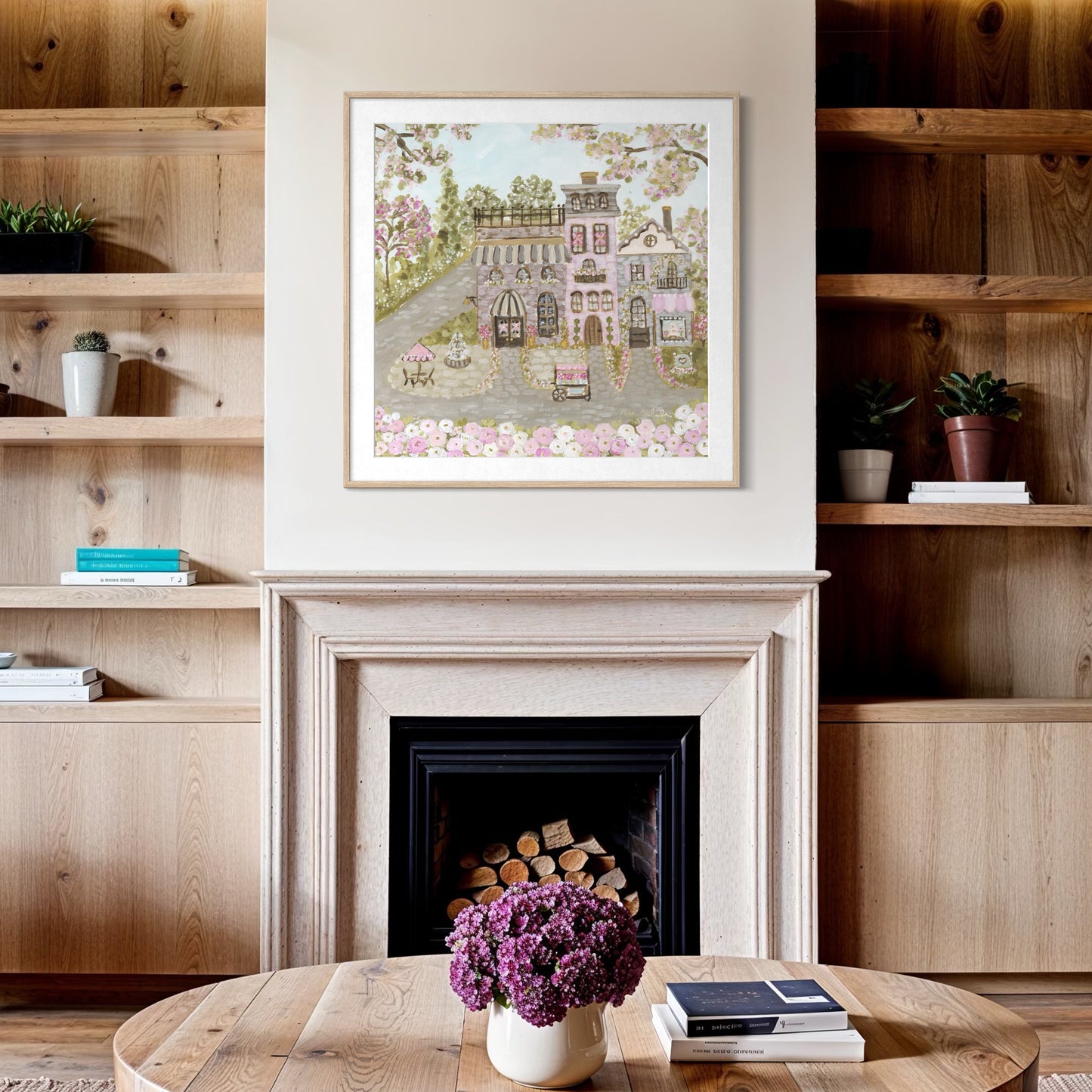 "Sweetheart Village" Signature Canvas Print