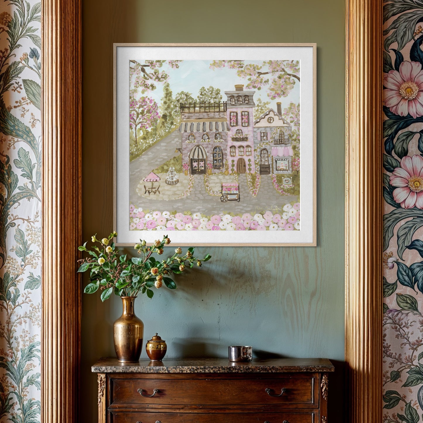 "Sweetheart Village" Signature Canvas Print