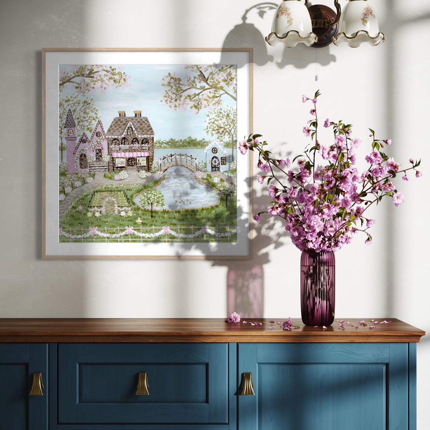 “Cottontail Village" Signature Canvas Print