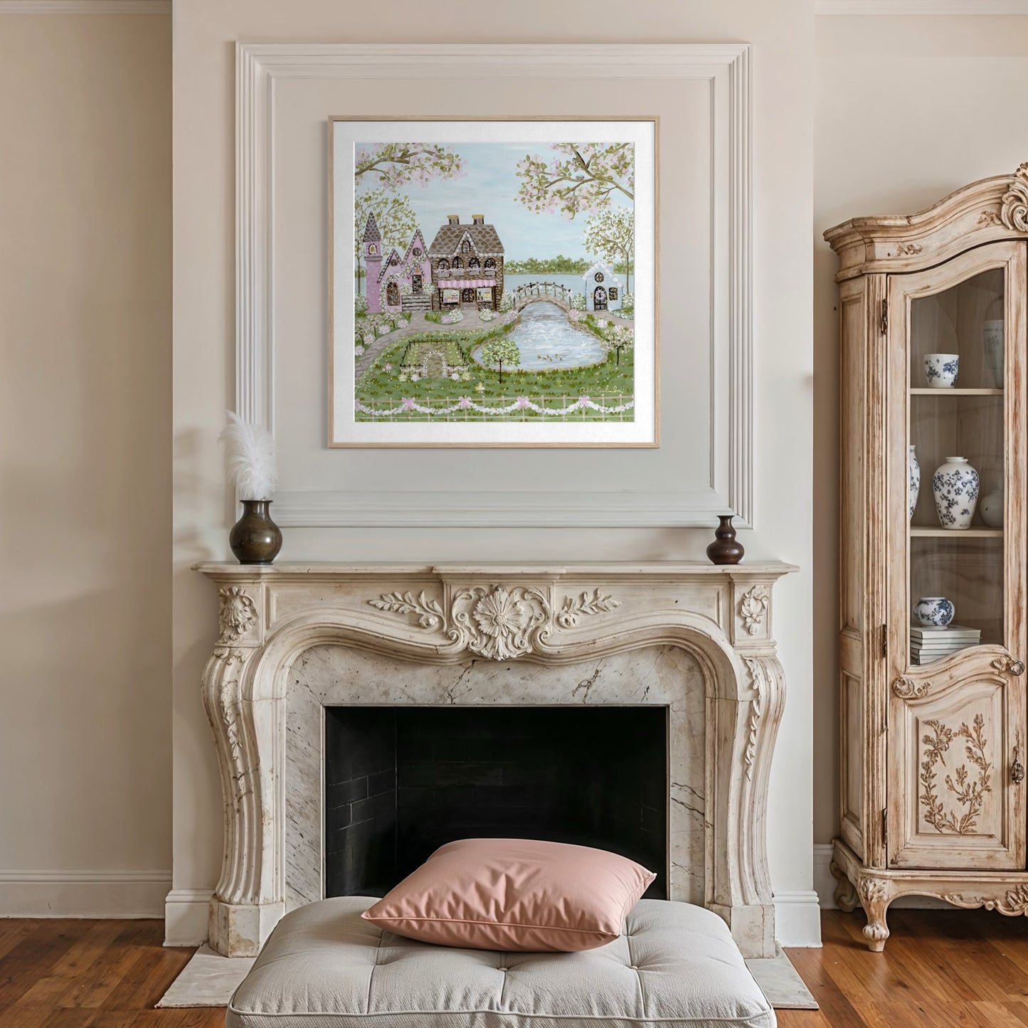 “Cottontail Village" Signature Canvas Print