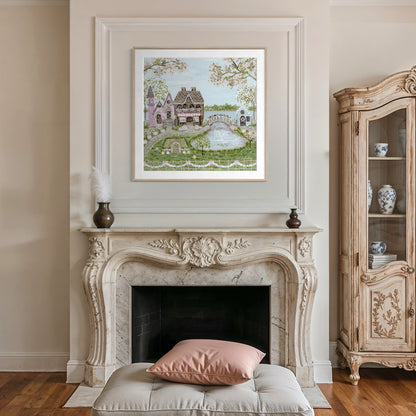 “Cottontail Village" Signature Canvas Print