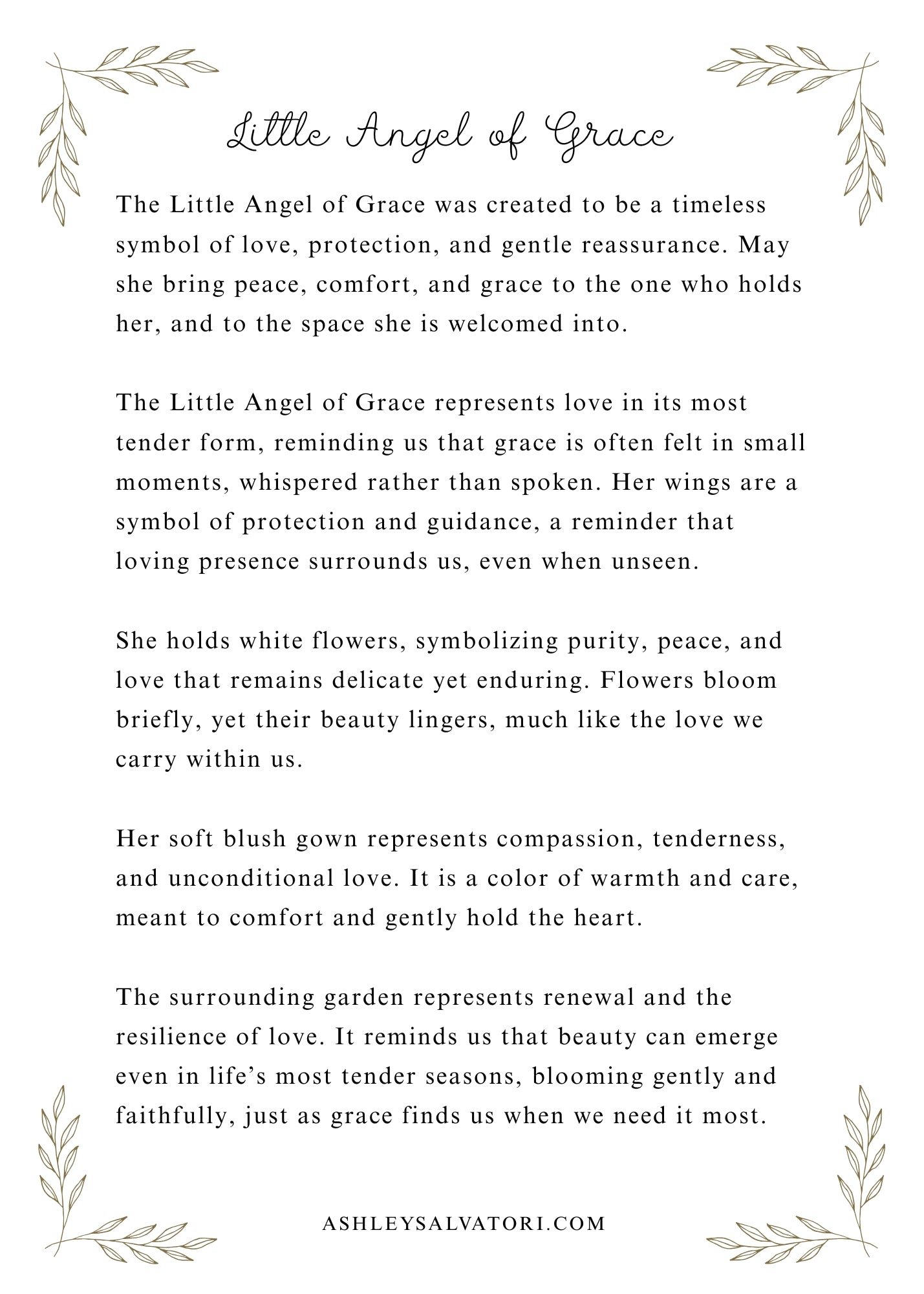 “Little Angel of Grace” Fine Art Paper Print