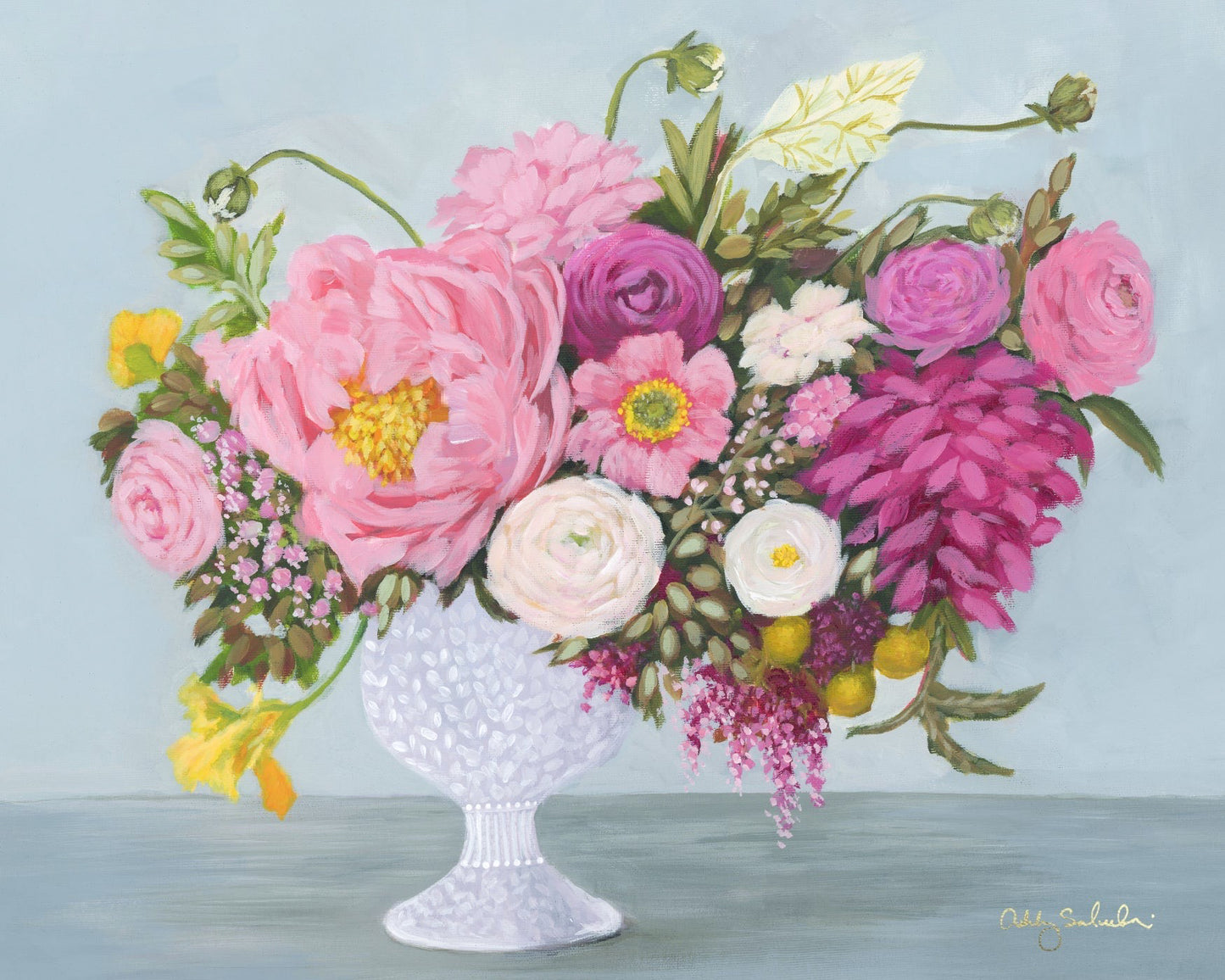 "Tea Time" Unframed Canvas Print