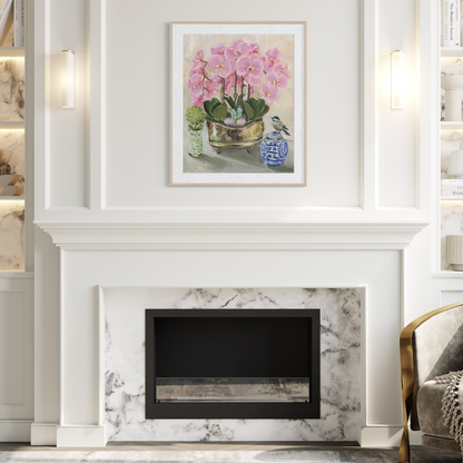 “Pink Orchids" Signature Canvas Print