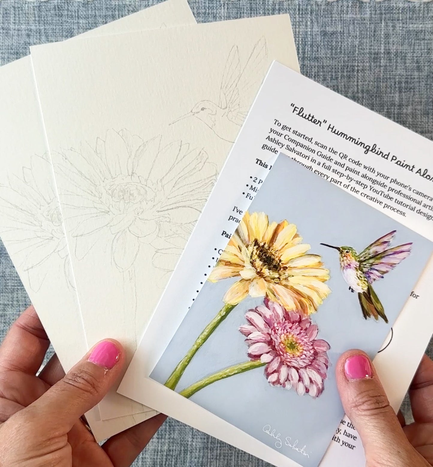 Hummingbird Paint Along Kit