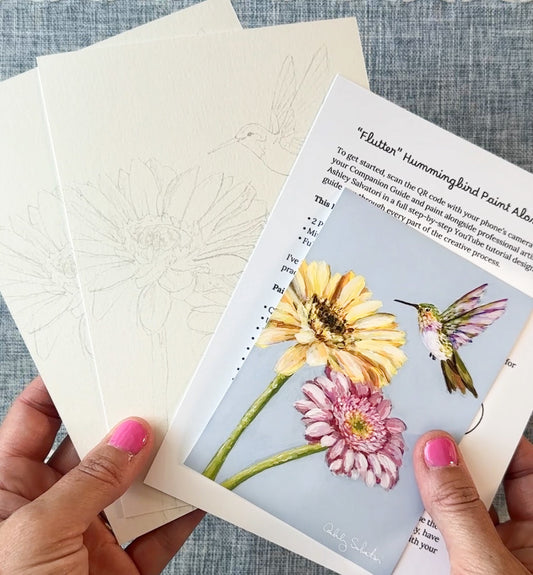 Hummingbird Paint Along Kit