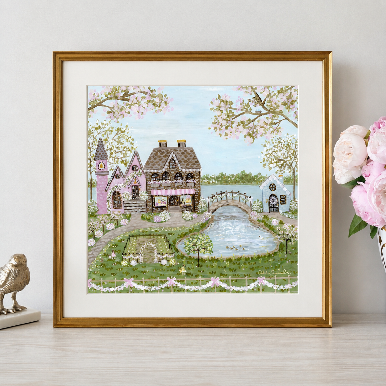“Cottontail Village" Signature Canvas Print