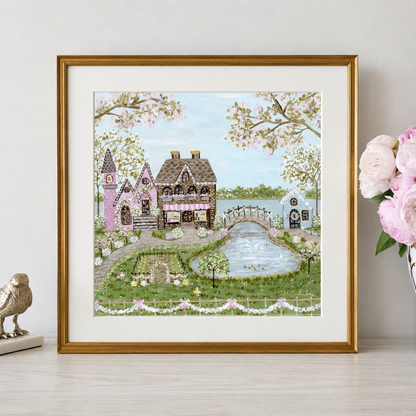 “Cottontail Village" Signature Canvas Print