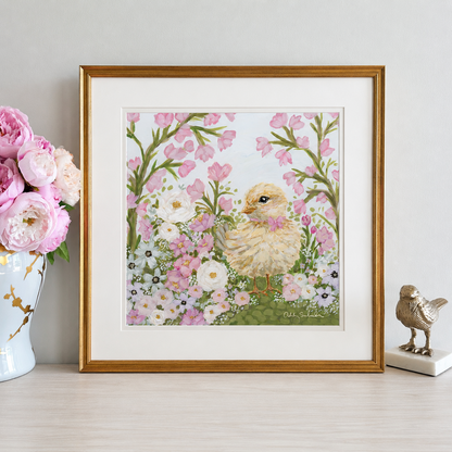 “Little Chick’s Garden" Signature Canvas Print