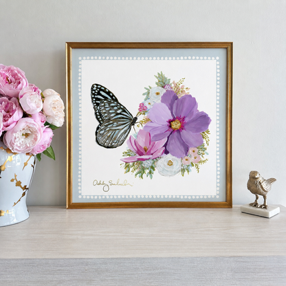 "Blue Monarch" Signature Canvas Print