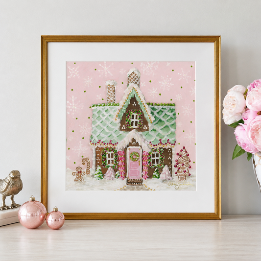 “The Gingerbread House" Signature Canvas Print
