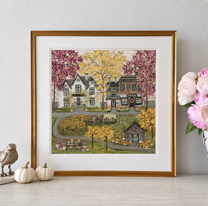 “Harvest Village" Signature Canvas Print